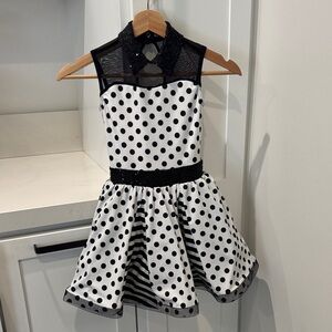 Polka Dot Sleeveless Dress for girls